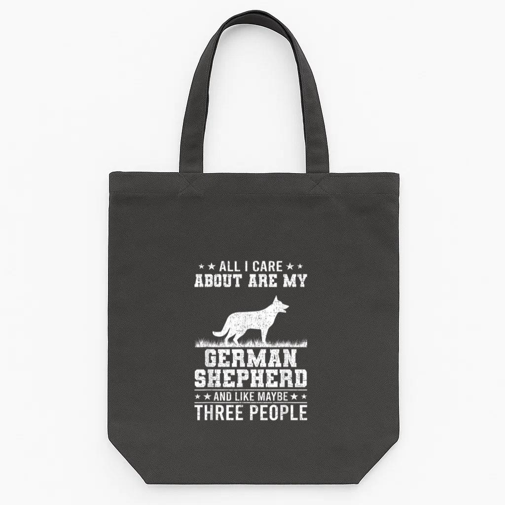 All I Care About Are My German Shepherd Dog Tote Canvas Bag