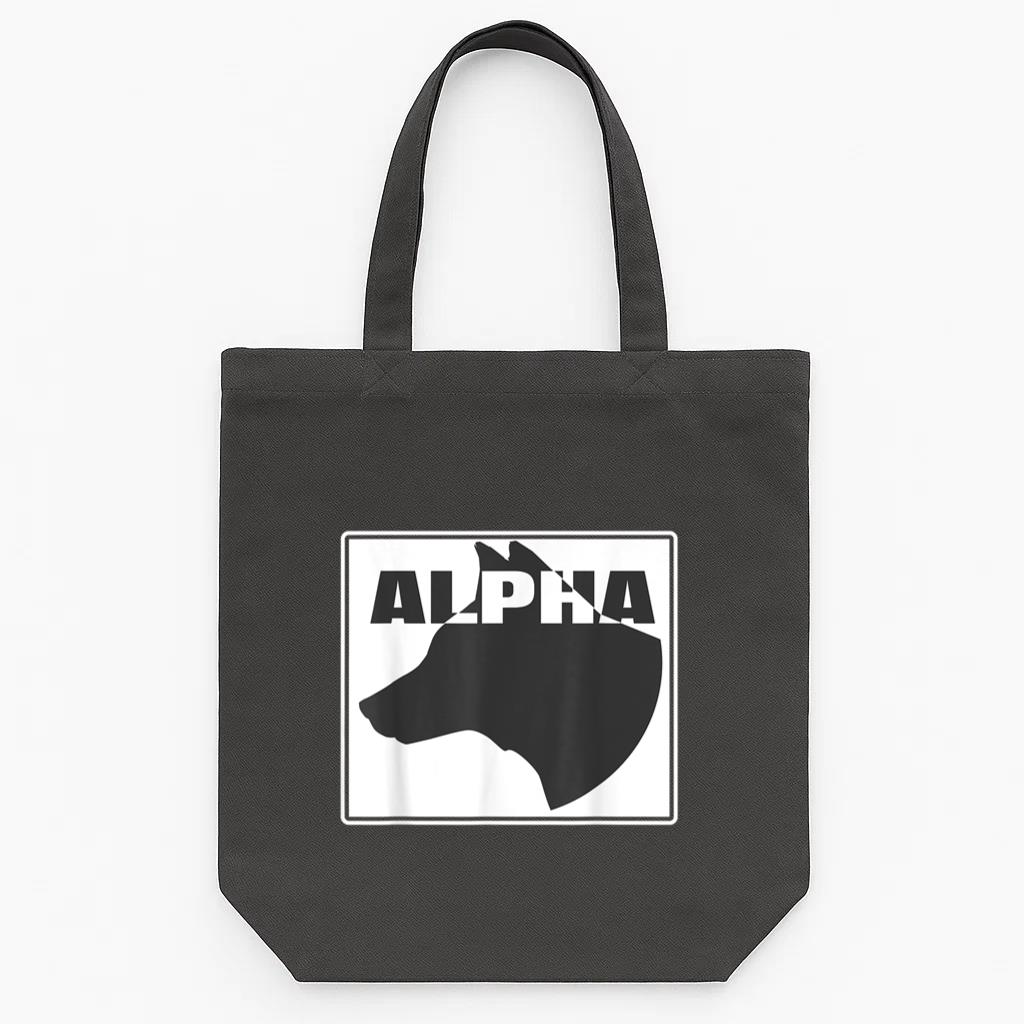 Alpha Dog Vintage Tote Canvas Bag