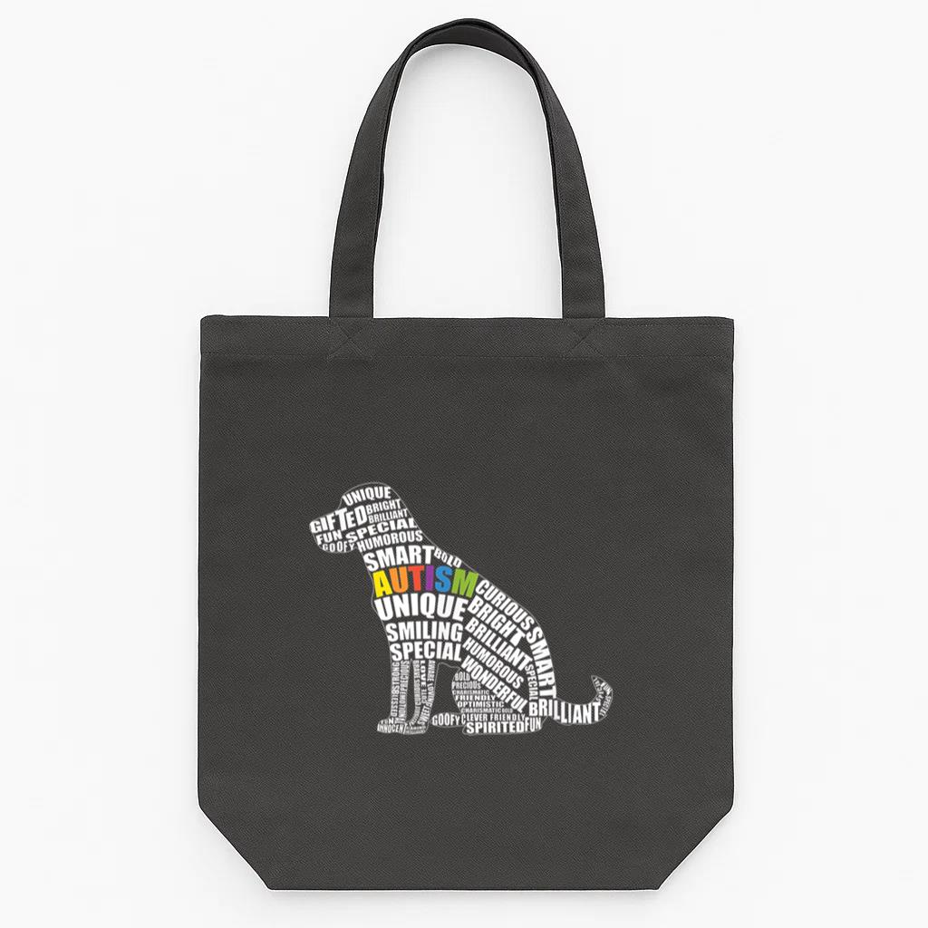 Autism Awareness Dog Prize For Autistic Teacher Tote Canvas Bag