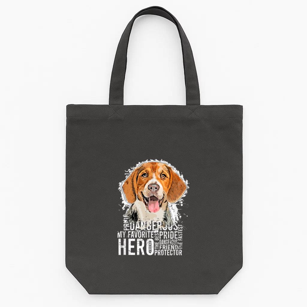 Beautiful Hero Beagle Dog Tote Canvas Bag