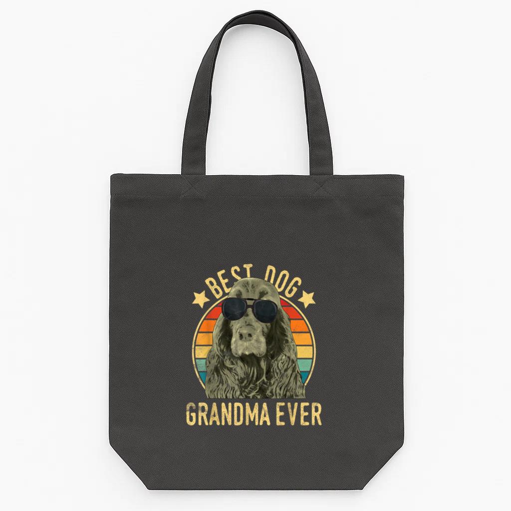 Best Dog Grandma Ever Tote Canvas Bag