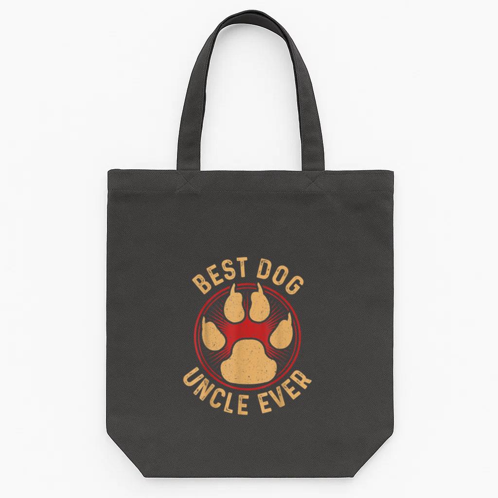 Best Dog Uncle Ever Dog Tote Canvas Bag