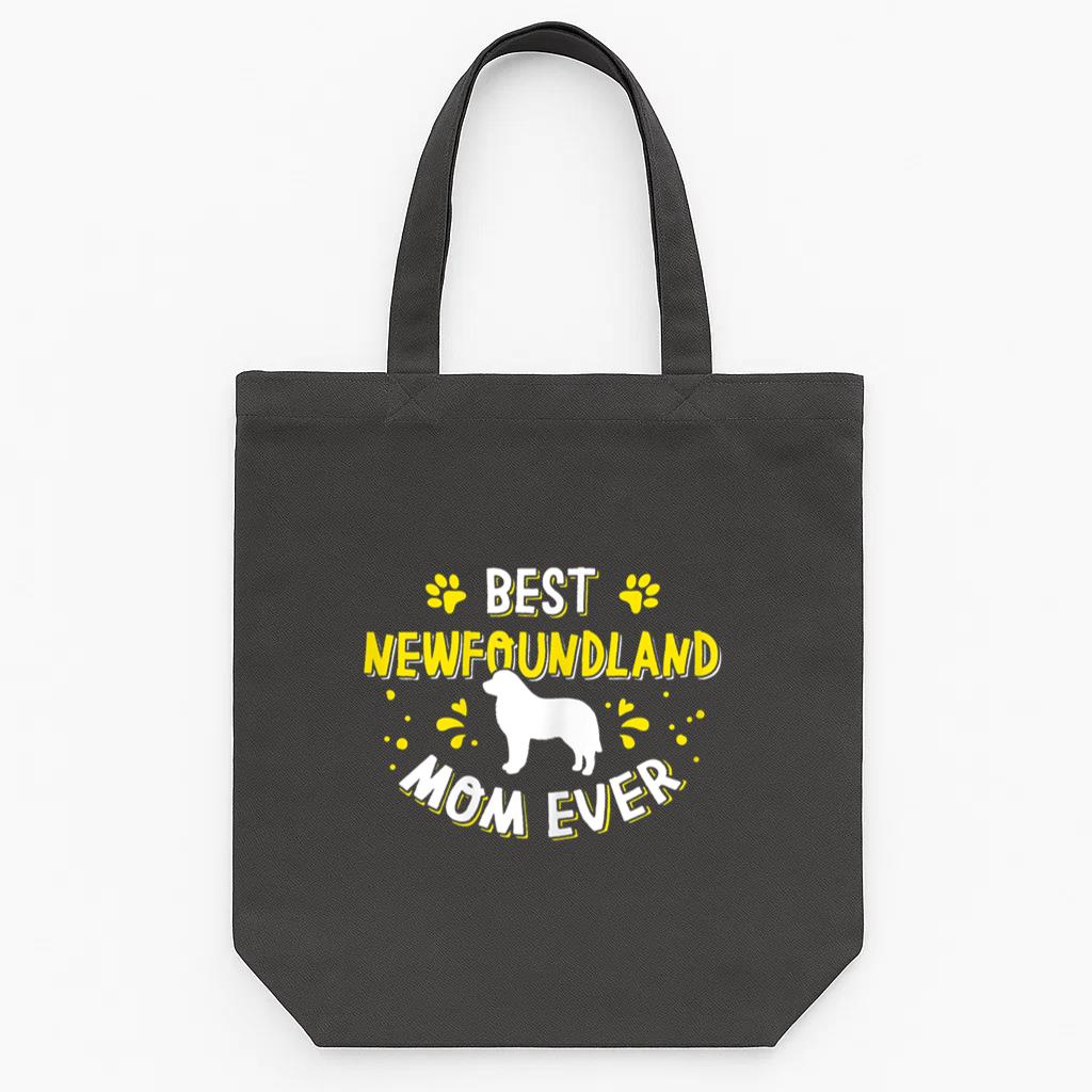 Best Newfoundland Mom Ever Dog Tote Canvas Bag