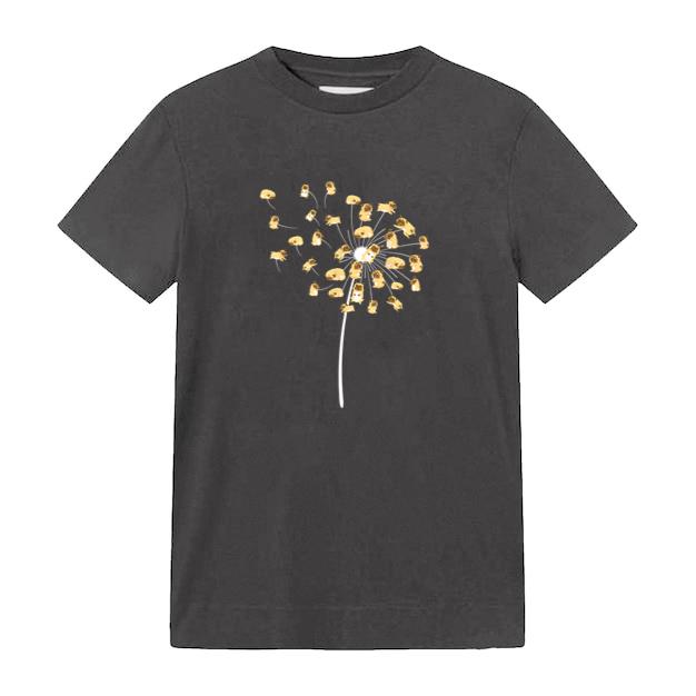 Cool Flower Dog Dandelion T-Shirt