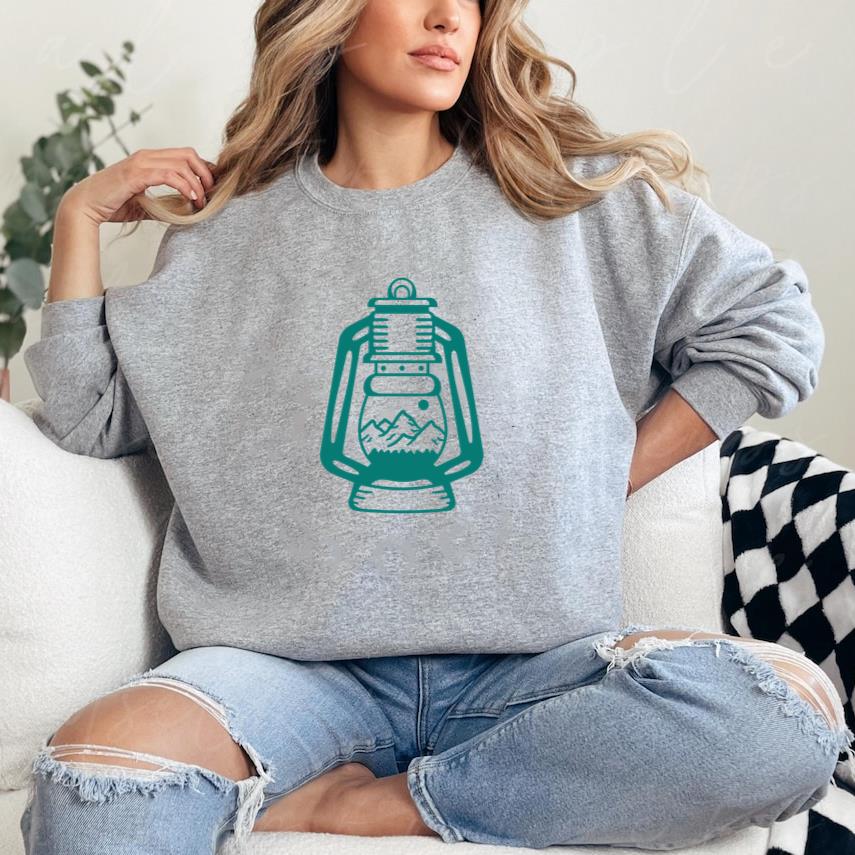 Unique Mountain Lamp Design Sweatshirt