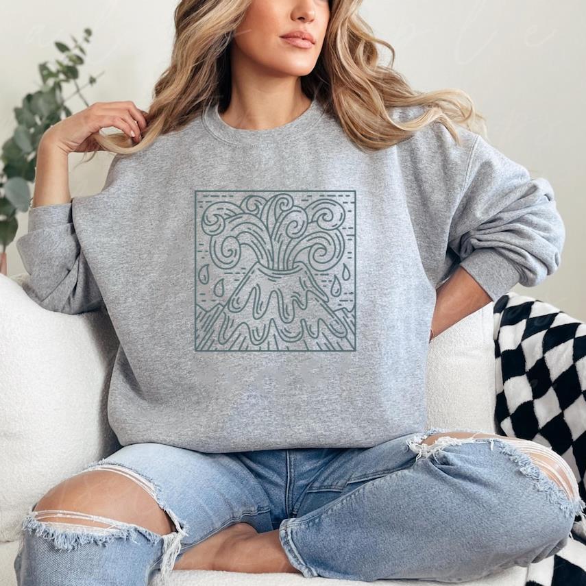 Volcano Mountain Eruption Sweatshirt