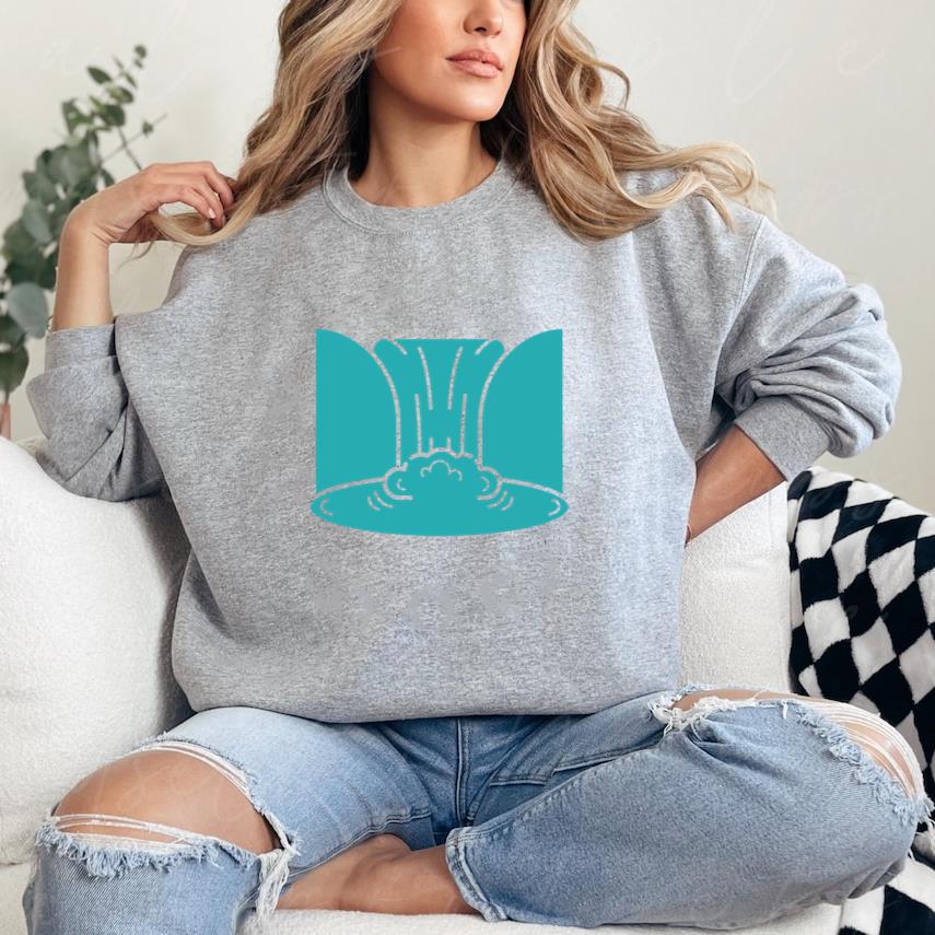 Waterfall Landscape Icon Sweatshirt